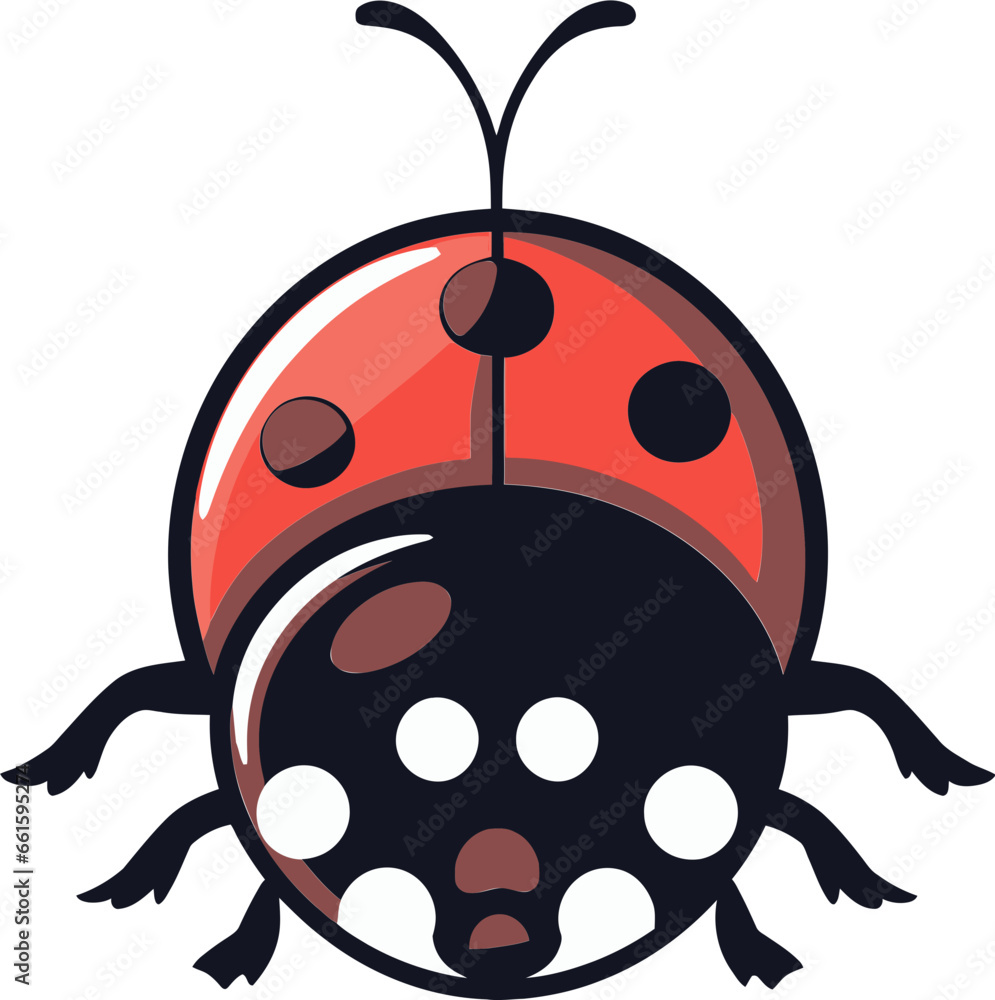 Obraz premium Sleek and Abstract Insect Emblem Elegant Monochrome Bug of the Night