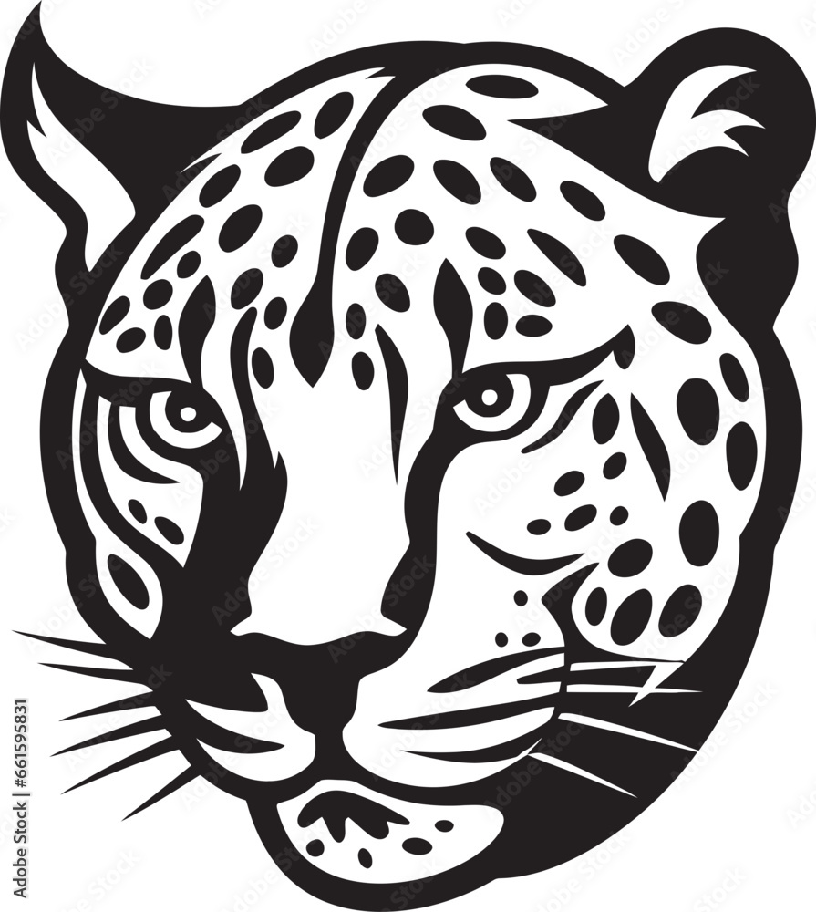 Panthers Pride Black Vector Leopard Design Stealthy Elegance Black Leopard Icon Panthers Pride Black Vector Leopard Design Stealthy Elegance Black Leopard Icon