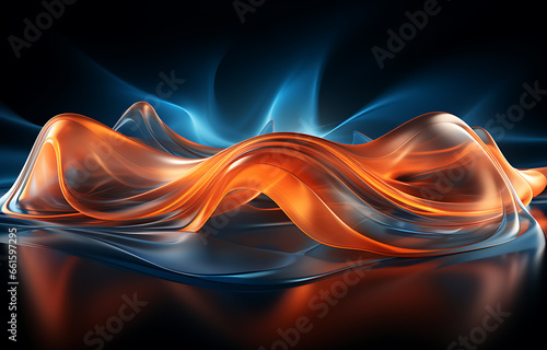 Abstract Background With Smoke