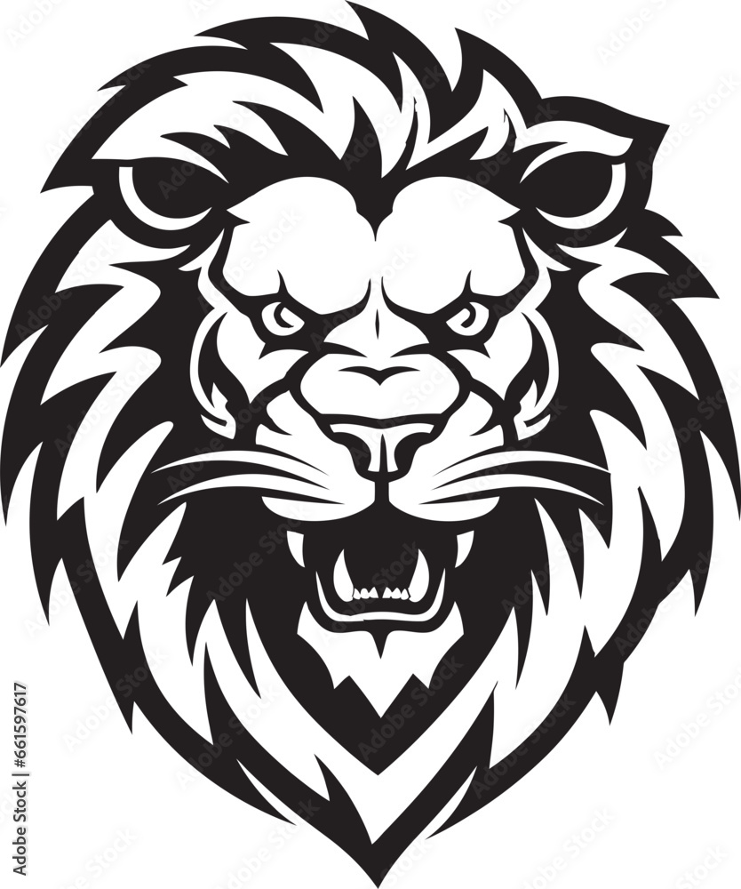 Elegant Majesty Black Vector Lion Logo Lions Legacy Emblem Excellence
