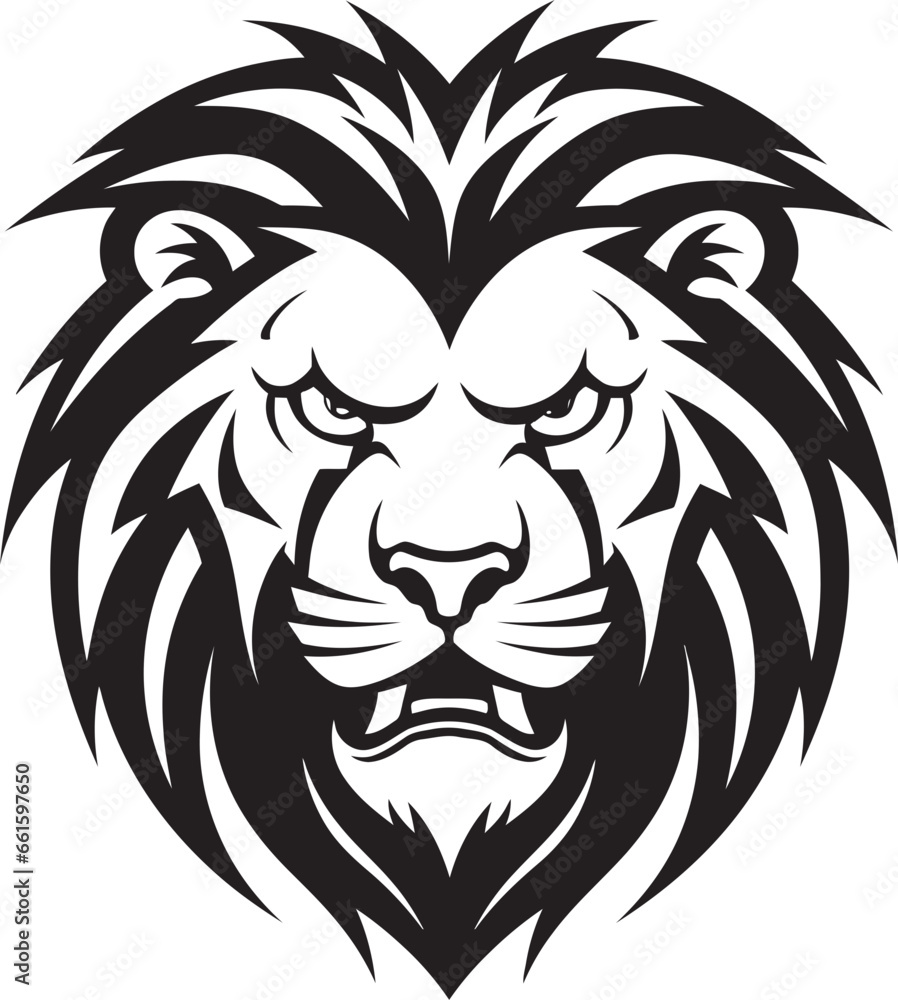 Prowess Unleashed A Black Vector Lion Design Sleek Power The Lion Icon Emblem Prowess Unleashed A Black Vector Lion Design Sleek Power The Lion Icon Emblem