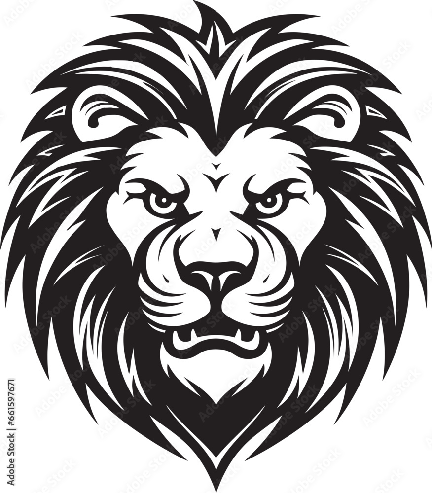 Pouncing Majesty A Lion Logo in Vector Sleek and Savage The Black Vector Lion Icon