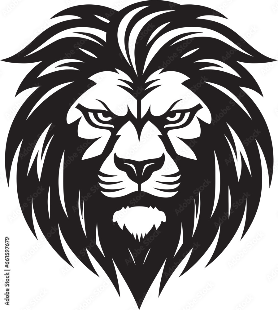 Wild Beauty A Lion Logo Excellence On the Prowl The Black Vector Lion Icon