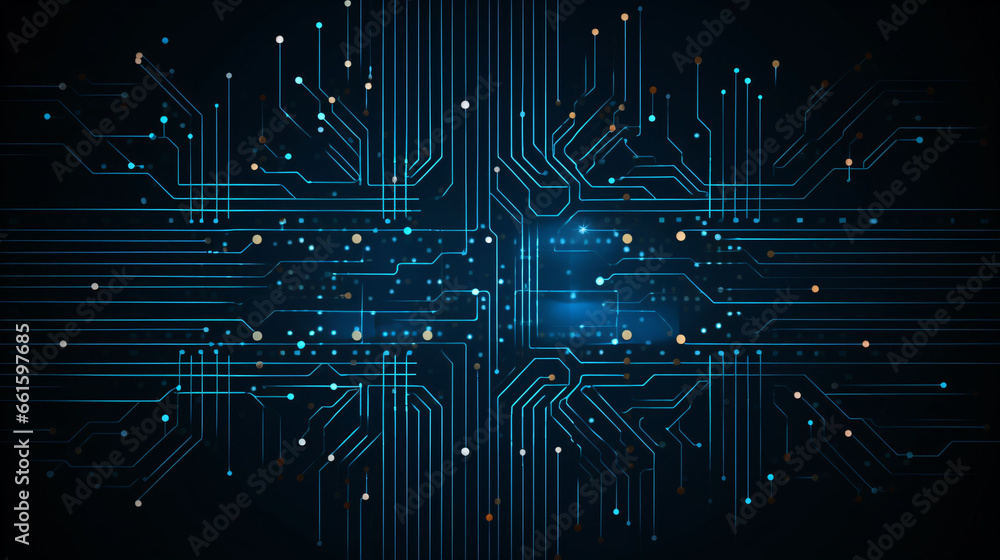 Abstract technology Ai computing concept working data of Artificial ...