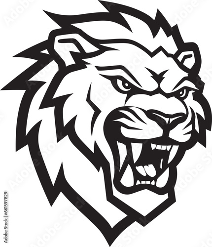 Wallpaper Mural Fierce and Fearless The Lion Kings Elegance in Vector Roaring Power Black Lion Logo Icon Excellence Torontodigital.ca