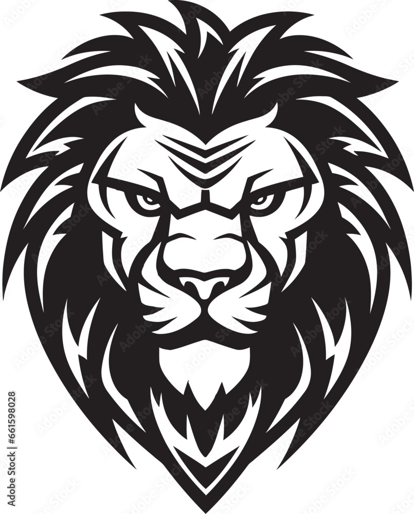 Elegance in Action Black Lion Icon Excellence   The Graceful Power Proud Power Black Vector Lion Logo   The Emblem of Confidence