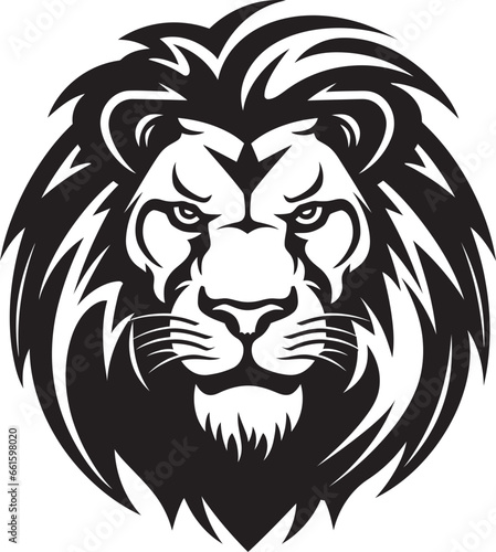 Pouncing Grace Black Lion Emblem   The Essence of Elegance and Power Sleek Sovereign Black Vector Lion Icon   A Regal Symbol of Strength