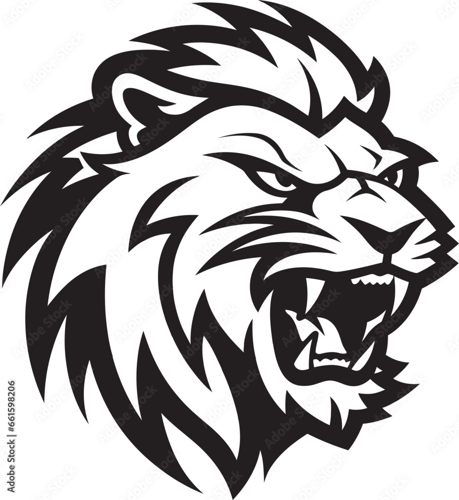Blackened Majesty Lion Symbol in Vector Savage Grace Vector Lion Icon Blackened Majesty Lion Symbol in Vector Savage Grace Vector Lion Icon