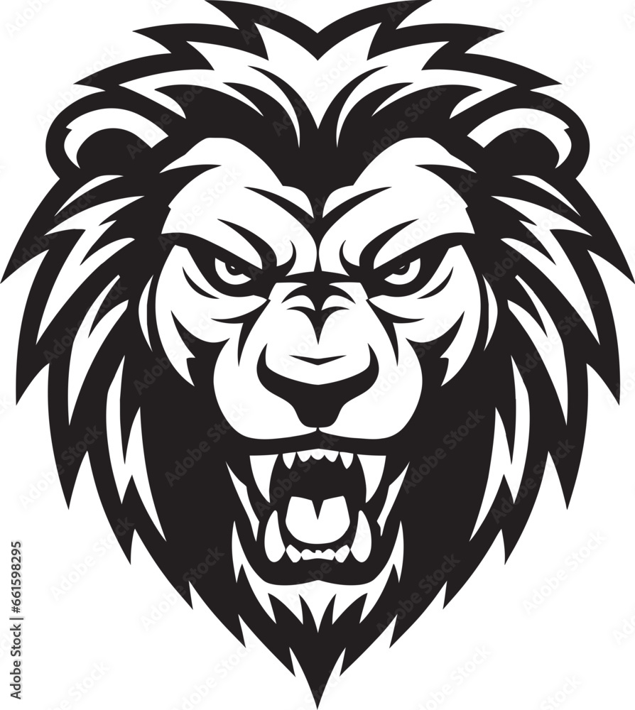 Onyx Majesty Lion Icon in Vector Inkwell Monarch Black Lion Logo Onyx Majesty Lion Icon in Vector Inkwell Monarch Black Lion Logo
