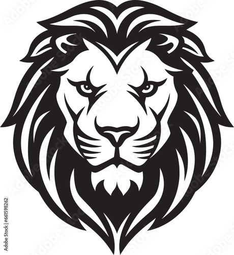 Sable Sovereign Lion Insignia Mystic Roar Black Lion Heraldry
