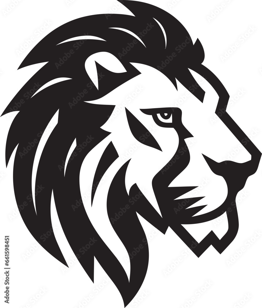 Silent Power The Black Lion Emblem in Vector Mystic Roar A Lion Symbol in Black Vector Silent Power The Black Lion Emblem in Vector Mystic Roar A Lion Symbol in Black Vector