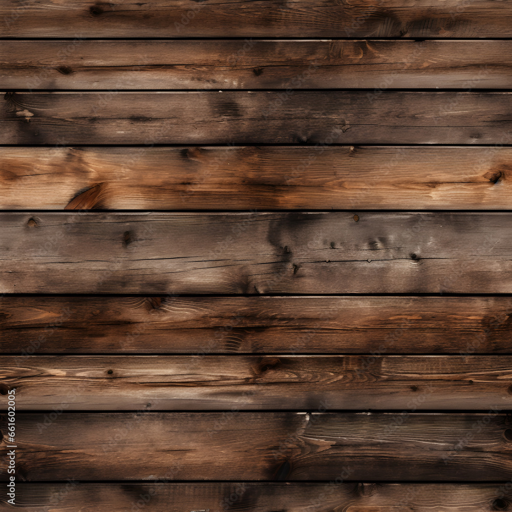 Fototapeta premium Seamless tile of natural wooden floor planks. Infinitely repetitive pattern