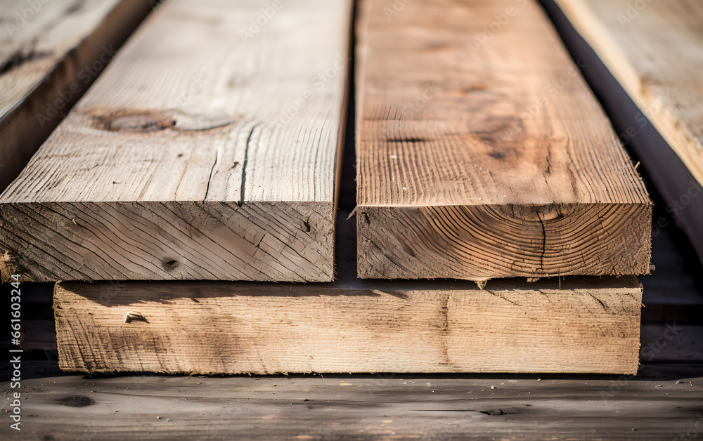 Stack of wooden hardwood planks. Ready for a woodworking job. Stack of wooden hardwood planks. Ready for a woodworking job.