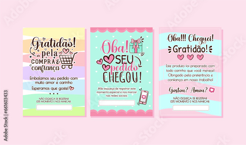 Cartao de Agradecimento para Cliente