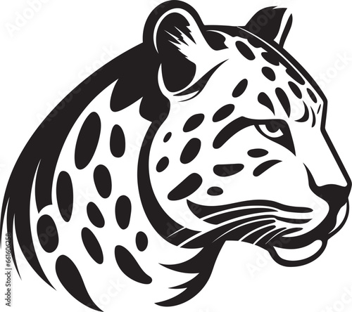 Feline Intrigue Vector Ocelot Heraldry Ocelot Obsession Black Logo Icon