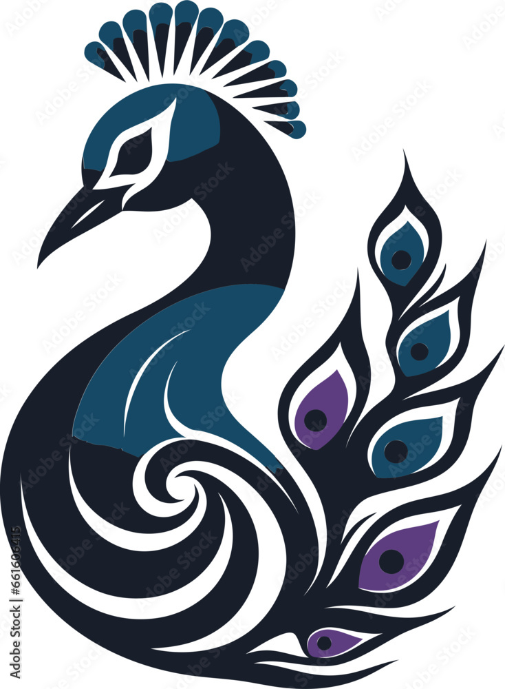 Sculpted Splendor Black Peacock Emblem Inkwell Elegance Vector Peacock Symbol Sculpted Splendor Black Peacock Emblem Inkwell Elegance Vector Peacock Symbol