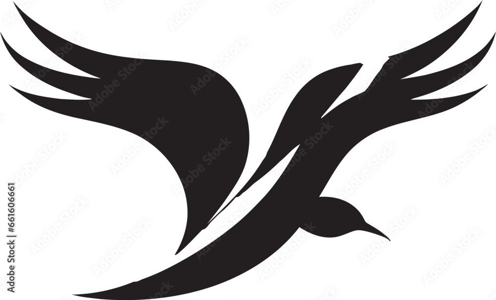 Regal Resplendence Seagull Emblem in Vector Ebon Soarer Black Seagull Icon Design Regal Resplendence Seagull Emblem in Vector Ebon Soarer Black Seagull Icon Design