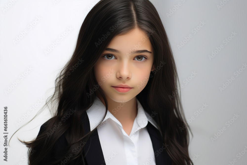 Adorable European Elementary School Girl Adorable European Elementary School Girl