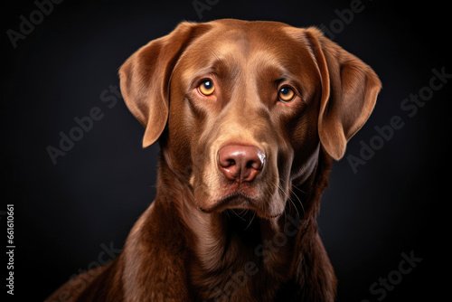 Soulful Stare: Labrador Retriever's Emotive Portrait