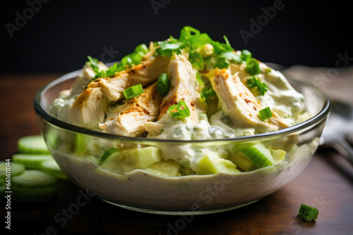 Wholesome Chicken Salad Delight: Mayo, Celery, Onions