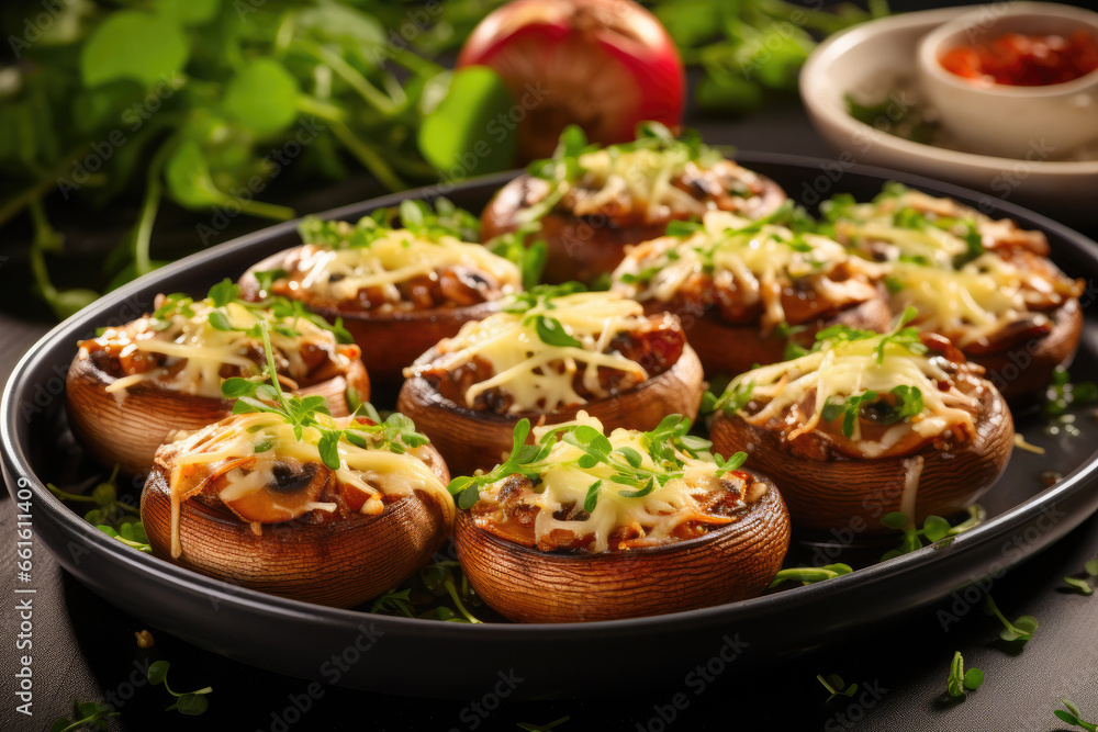 Gourmet Stuffed Mushrooms with Parmesan Crust Gourmet Stuffed Mushrooms with Parmesan Crust