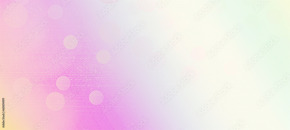Pink bokeh widexcreen background with copy space for text or image, Usable for banner, poster, Ad, events, party, sale, celebrations, and various design works