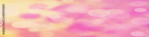 Pink panorama bokeh background with copy space for text or image  Usable for banner  poster  Ad  events  party  sale  celebrations  and various design works