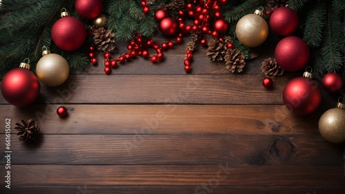 christmas background with decorations