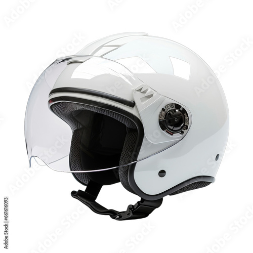 A white helmet on a white background