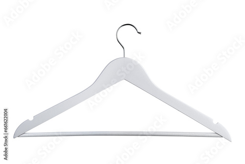 White hanger isolated on transparent