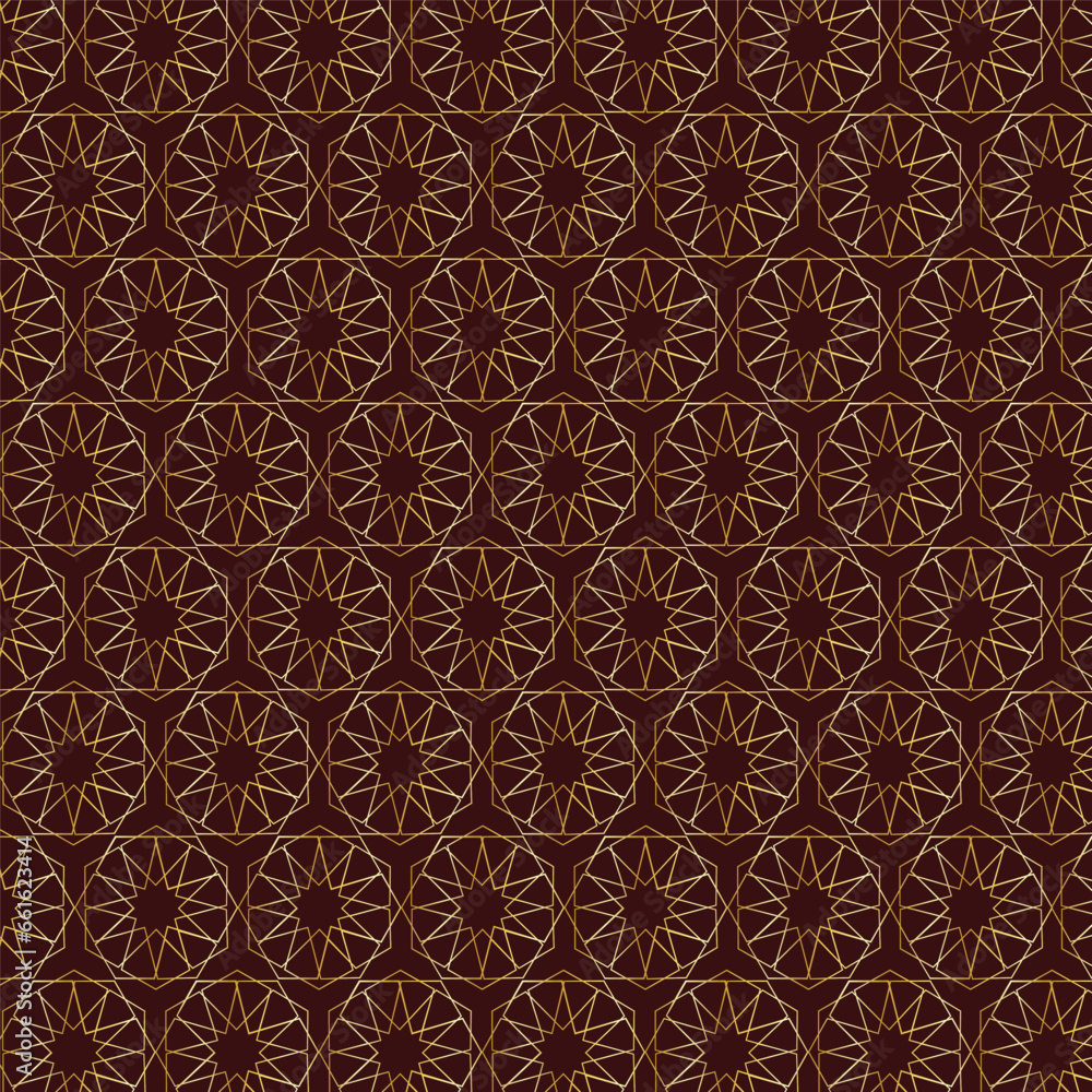 Arabic pattern seamless background. Geometric muslim ornament backdrop. yellow on blue. vector illustration of islamic texture Arabic pattern seamless background. Geometric muslim ornament backdrop. yellow on blue. vector illustration of islamic texture