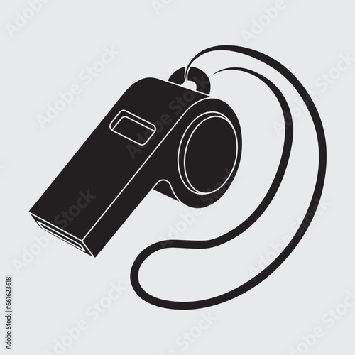 Whistle icon illustration.