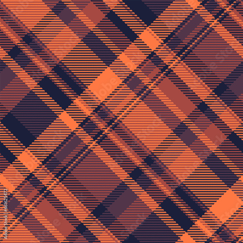Seamless pattern vector of fabric texture background with a plaid check tartan textile.