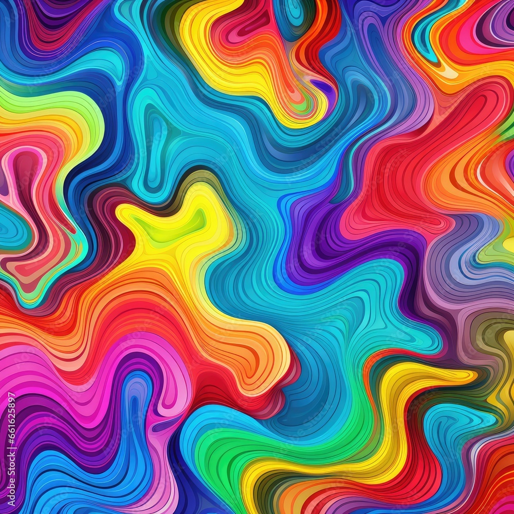 abstract colorful background with waves - generative ai abstract colorful background with waves - generative ai