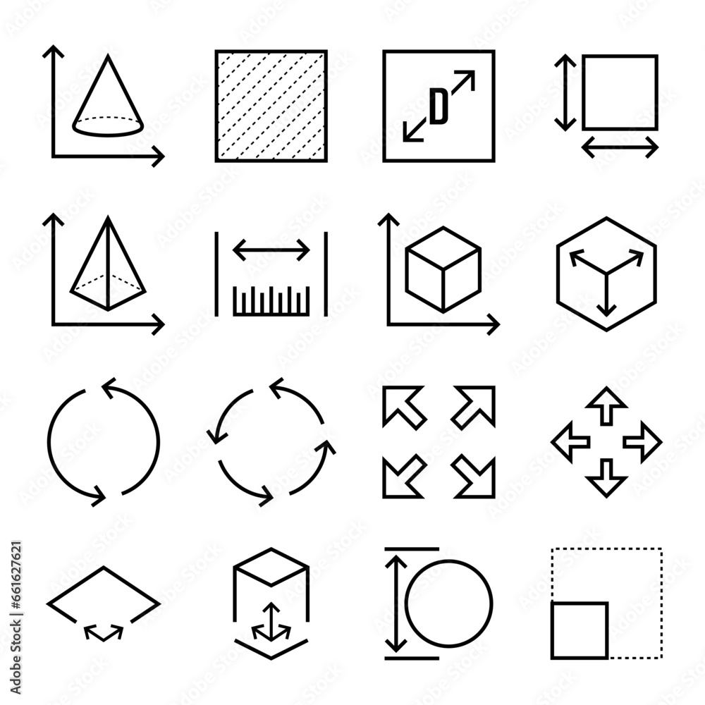 dimension-area-and-perimeter-measure-concept-square-perimeter