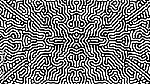 Reaction diffusion organic pattern. Cell division.