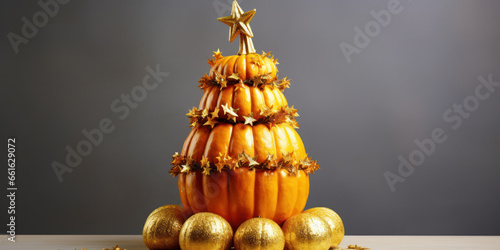Halloween Xmas pumpkin tree
