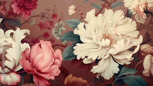 background with flowers - generative ai