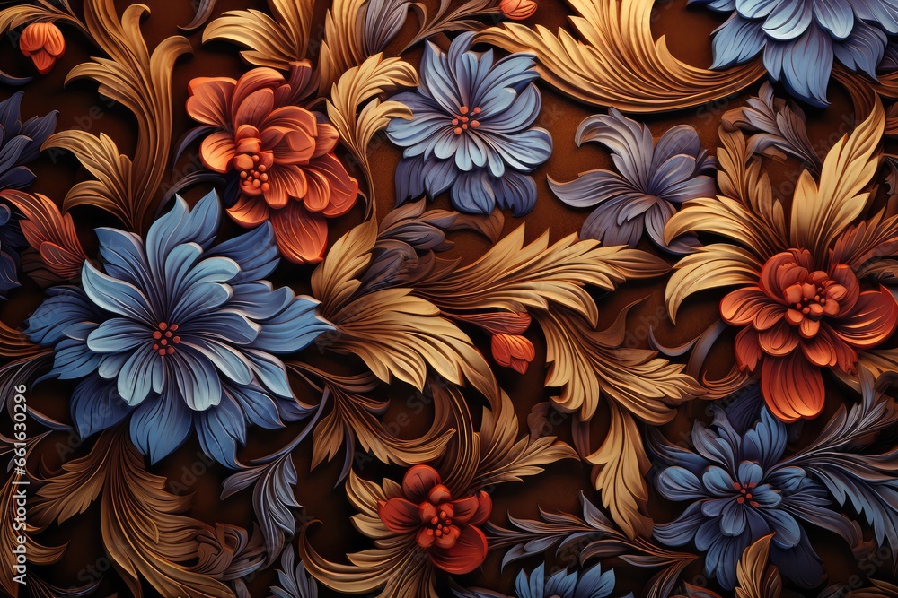 floral pattern - generative ai floral pattern - generative ai