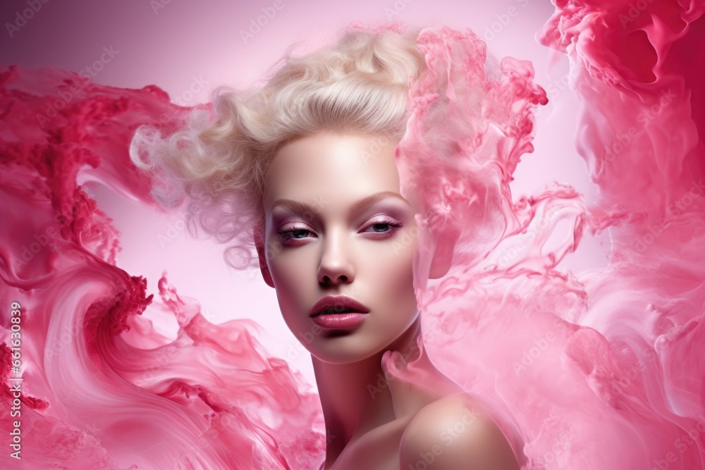 Close-up photo of a beautiful woman with beautiful makeup. Concept, health, skin care, style, beauty and fashion. Close-up photo of a beautiful woman with beautiful makeup. Concept, health, skin care, style, beauty and fashion.