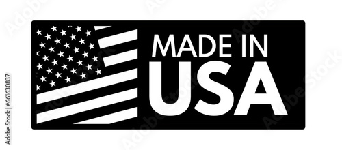 Made in the USA. Designation, logo, sign - vector illustration