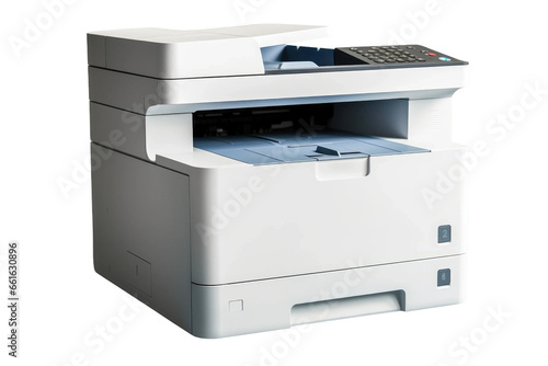 High Speed Laser Printer on isolated background
