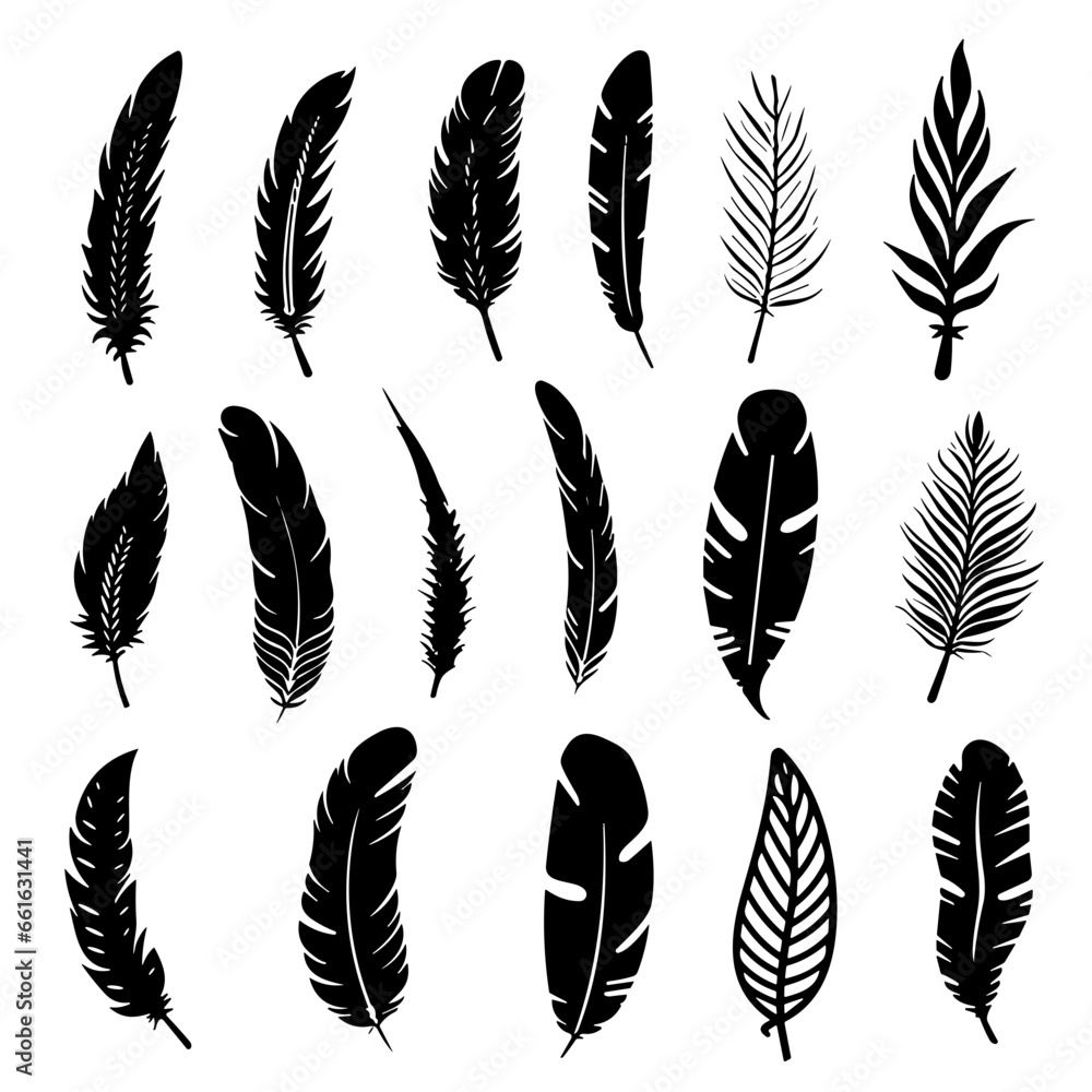 set of feathers set of feathers