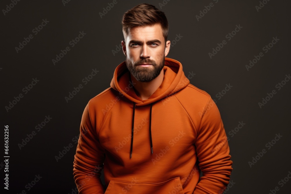 photo of a stylish man in a fashionable warm suit. On a light background. Style and fashion concept