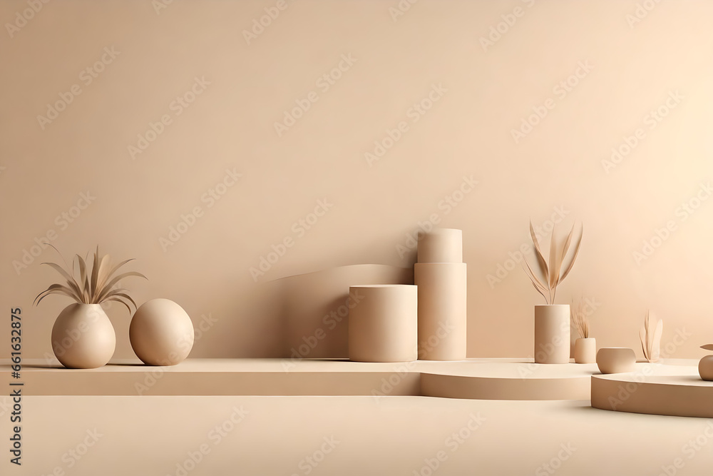 design scene with vases design scene with vases
