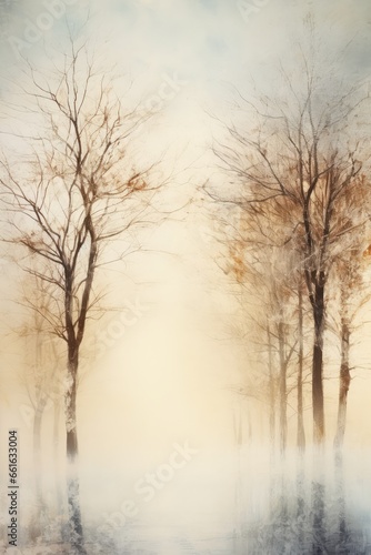 misty morning in the forest - generative ai © BrandwayArt