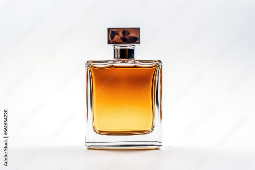 A transparent bottle of expensive men's perfume. Trendy concept of natural materials. Natural cosmetic A transparent bottle of expensive men's perfume. Trendy concept of natural materials. Natural cosmetic