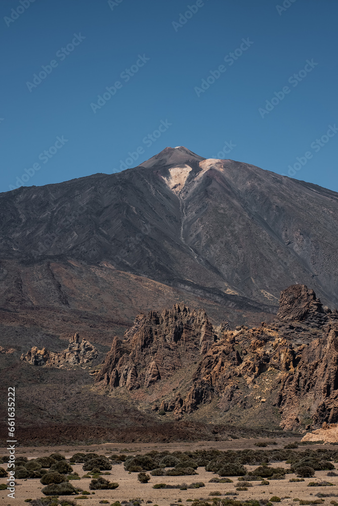 El Teide volcano, day view, national park of Tenerife, Canary island