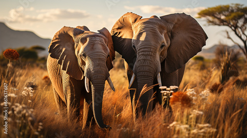 pair of elephants