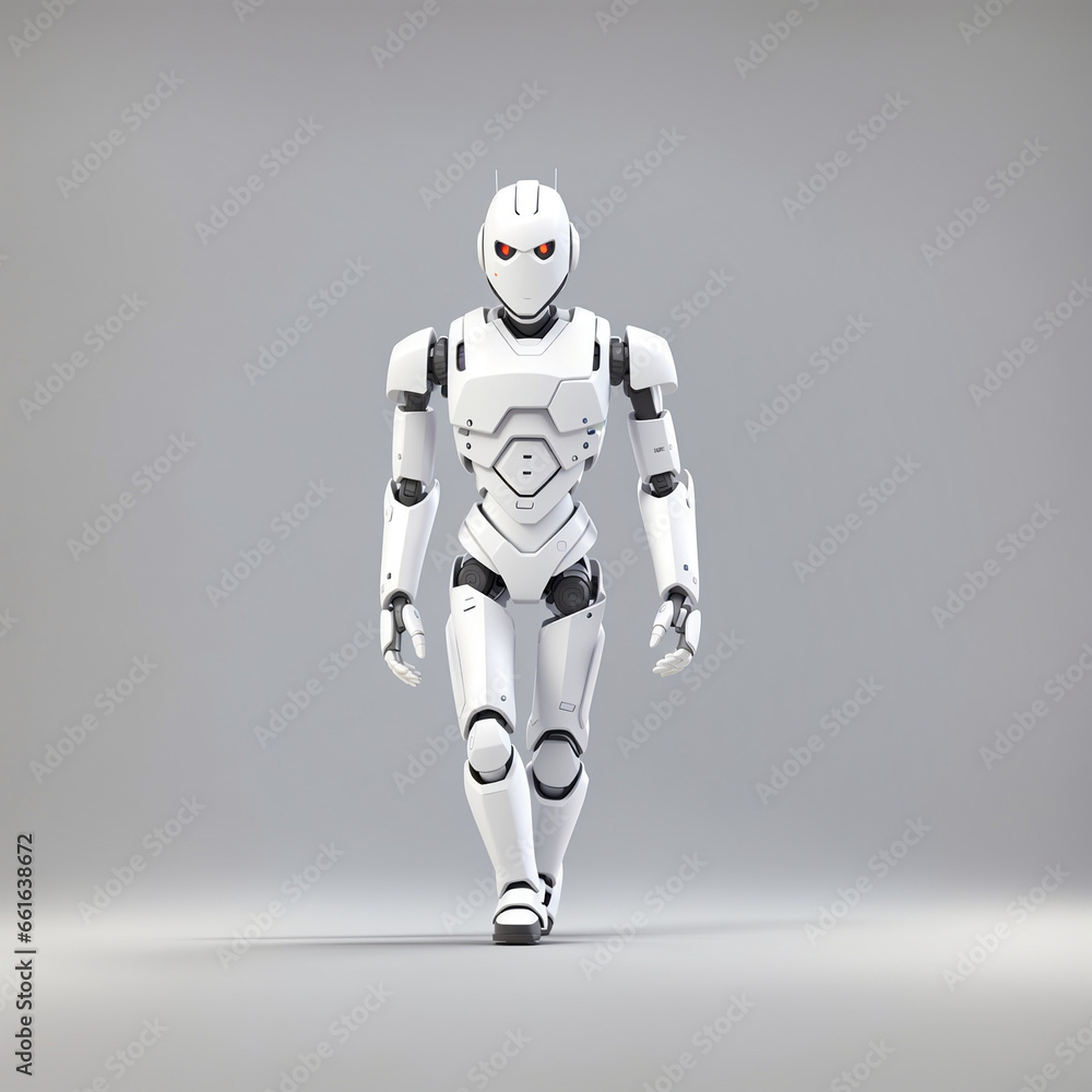 Fototapeta premium White ribbon with white background